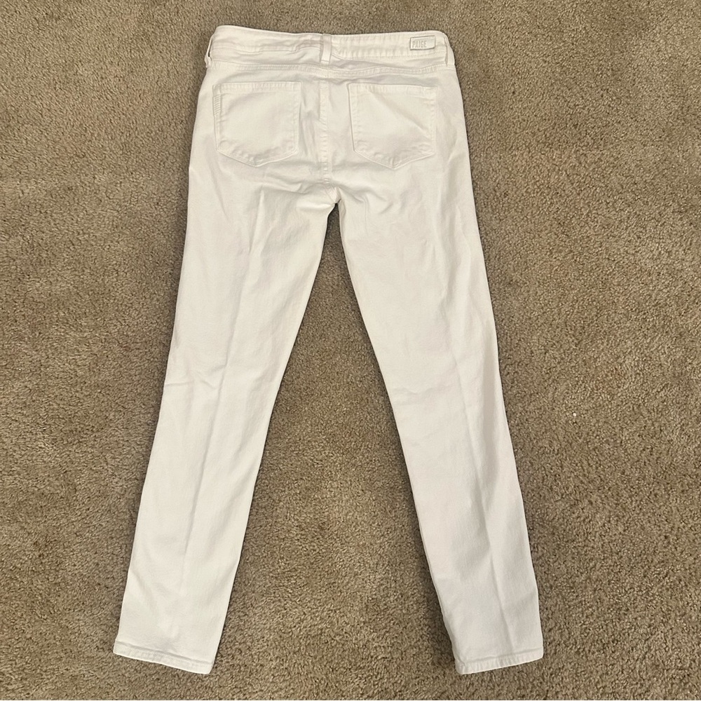 Paige White Women's Jeans Skyline Ankle Peg Size 28 Inseam 28 Pants Old Money - Picture 3 of 10